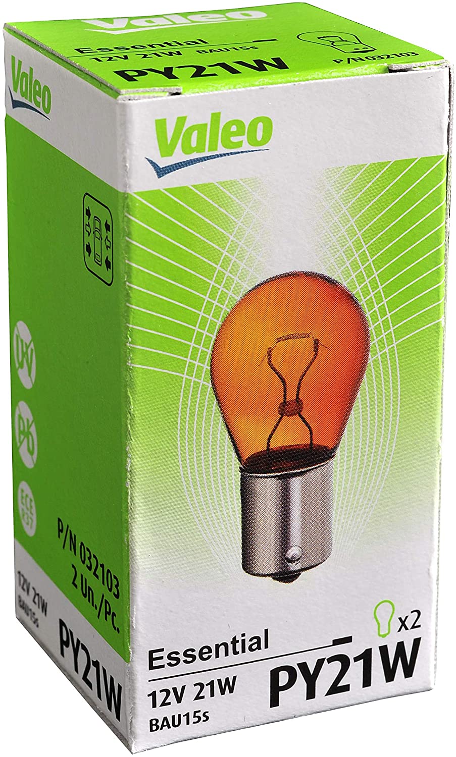 

Лампа 12v Py21w Bau15s Желтая Блистер (2шт.) Valeo 32103