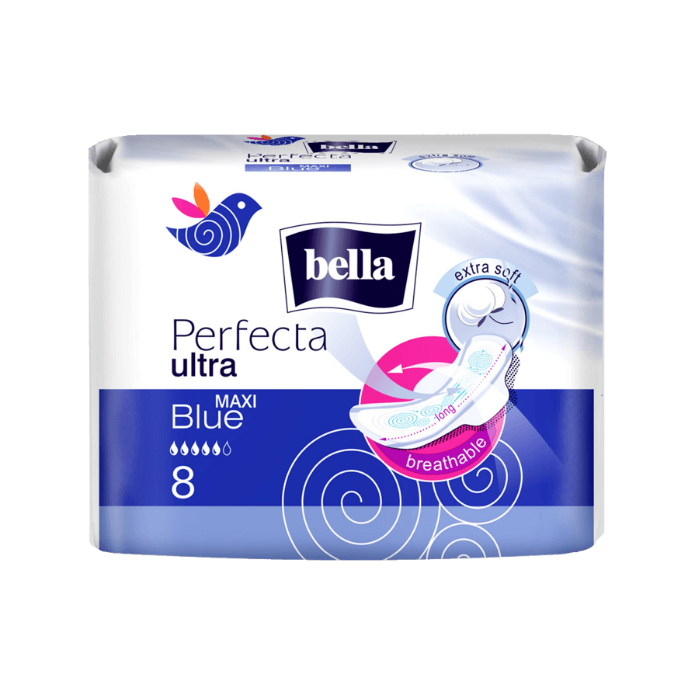 Прокладки перфекта ультра макси синие Bella №8
