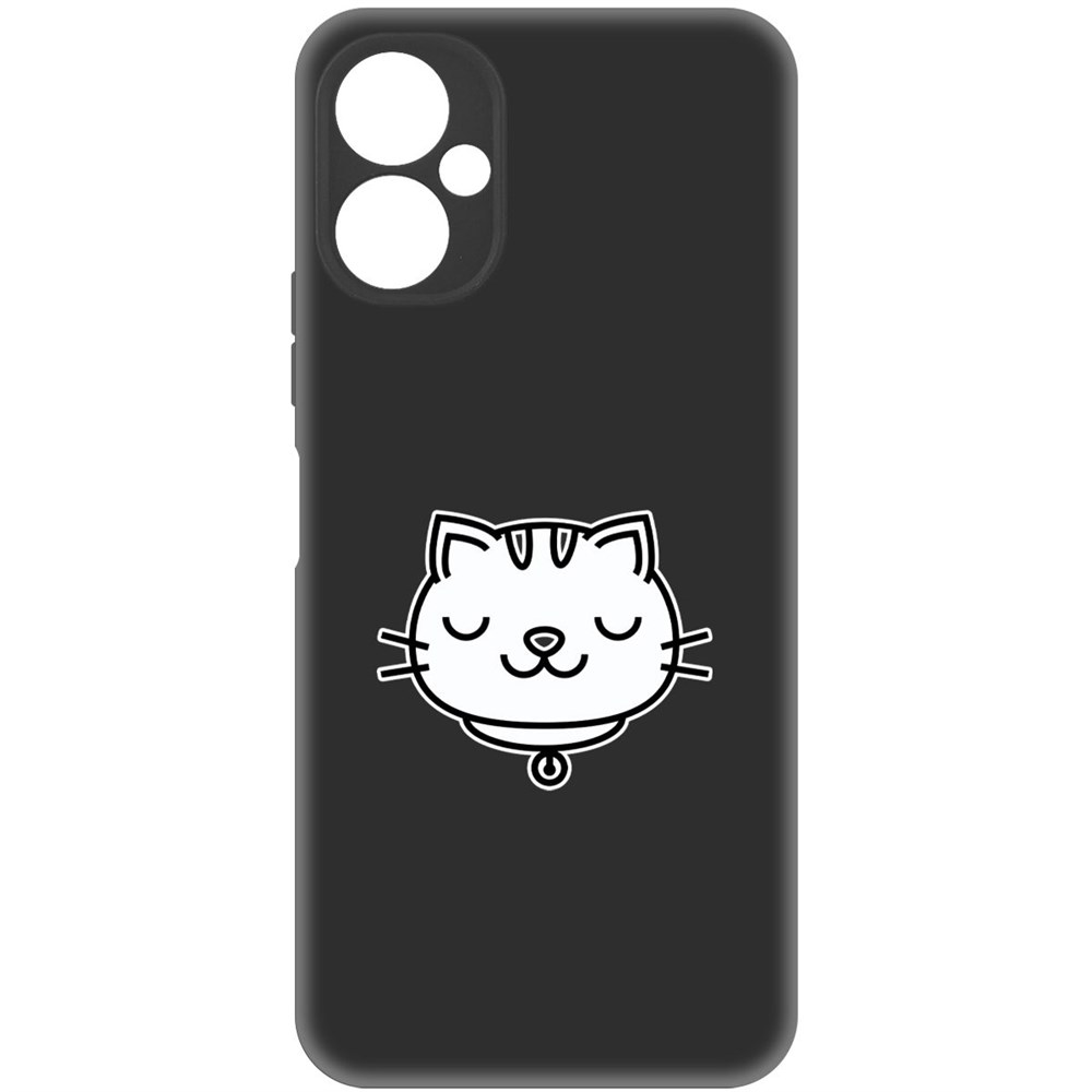 

Чехол-накладка Krutoff Soft Case Черно-белая кошка для TECNO Spark 9 Pro черный