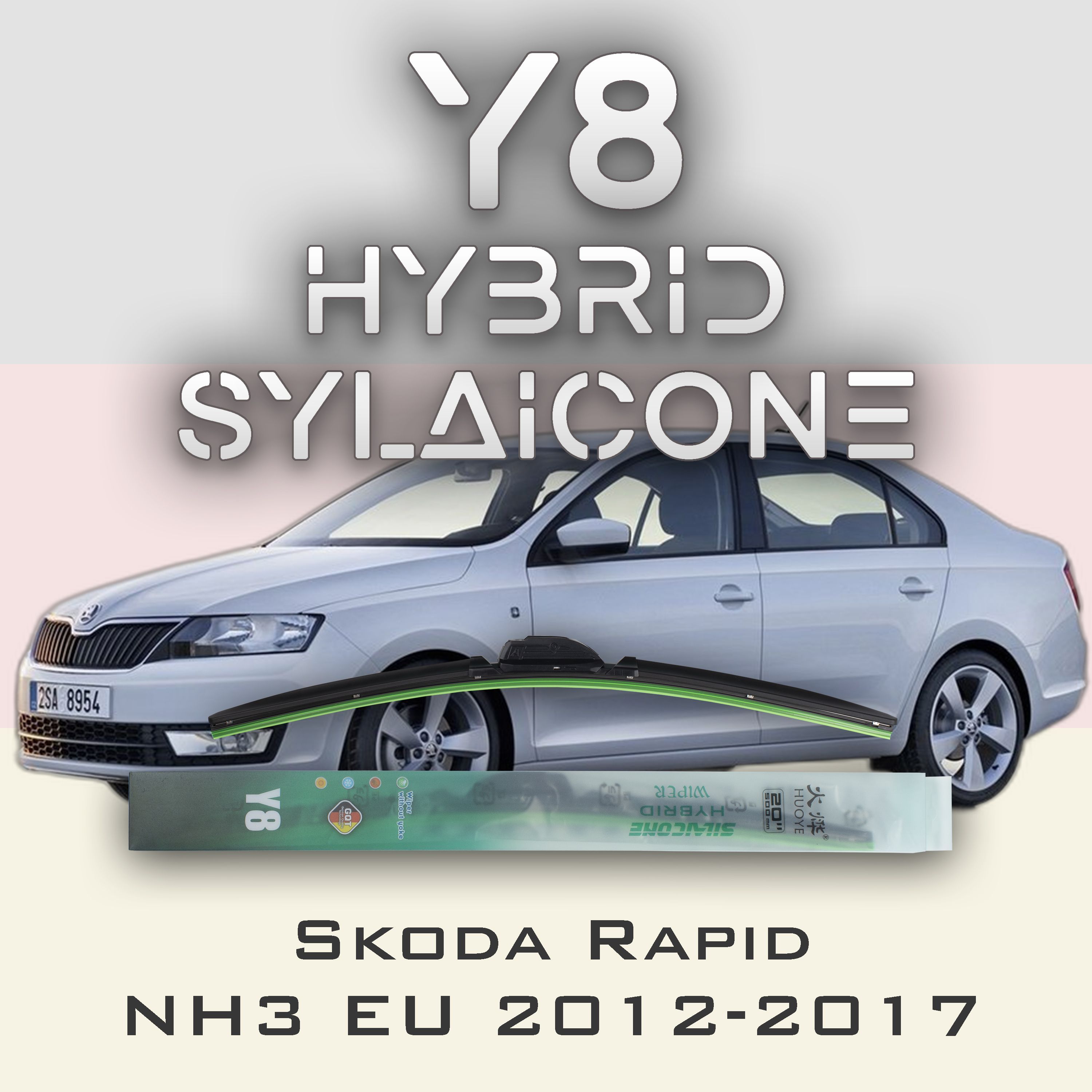 

Комплект щеток стеклоочистителя HUOYE Y8-Renault Wind E4M 2010-2014, Y8