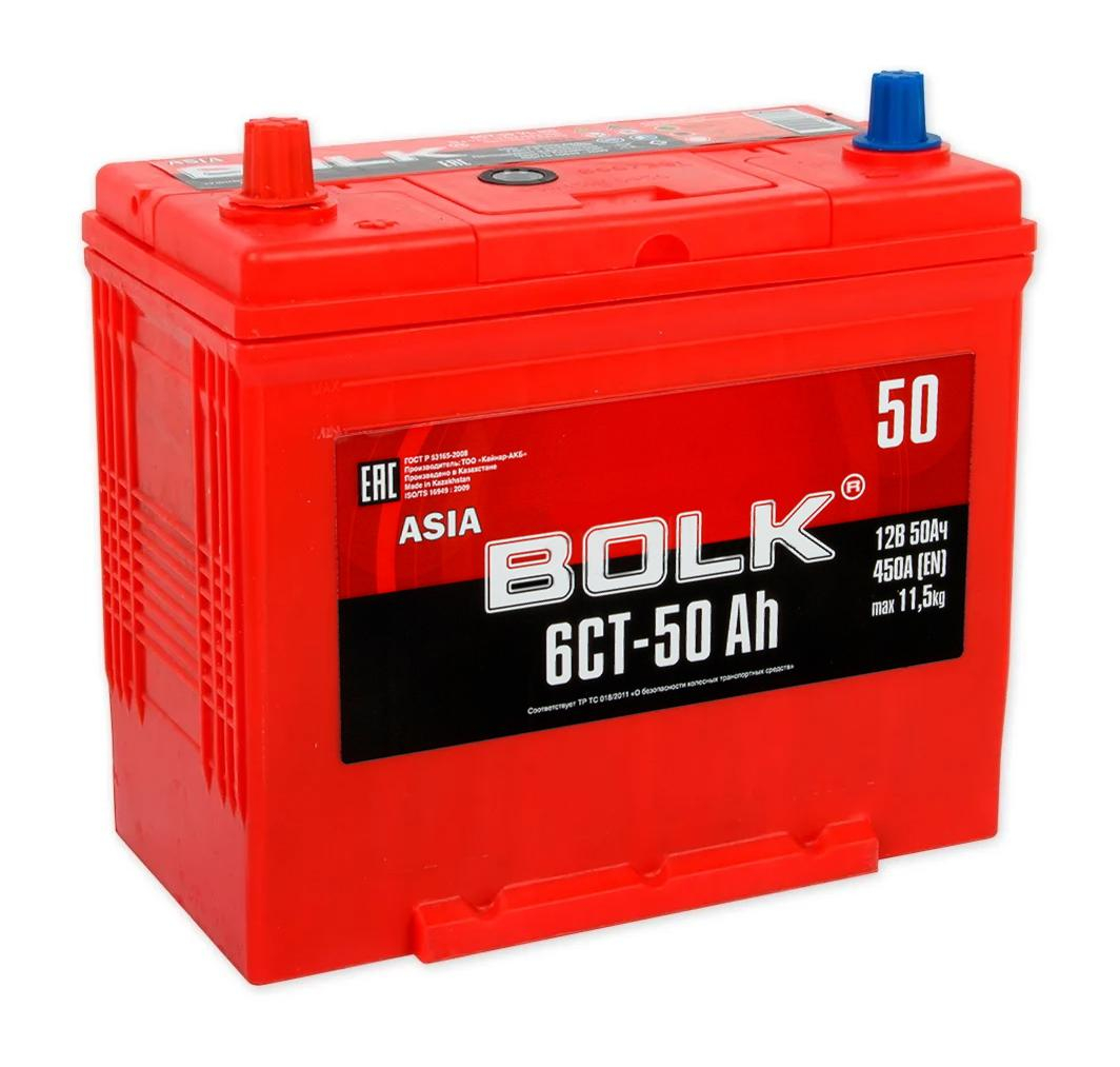 Аккумулятор BOLK ASIA 50 А/ч прямая L+ 236x129x220 EN450 А