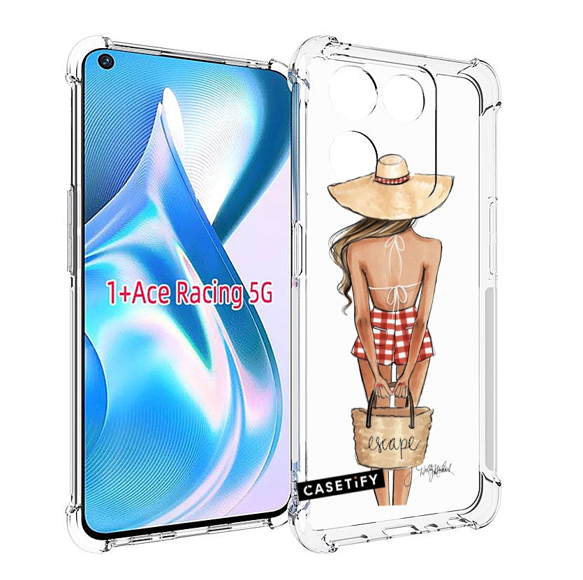 

Чехол MyPads CASETiFY женский для OnePlus Ace Racing, Прозрачный, Tocco