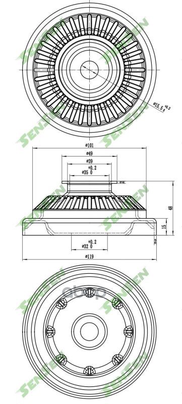 

Опора Амортизатора Переднего Opel Astra-H,Zafira-B 04 Sensen арт. M61151