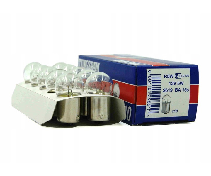 

Лампа (10шт В Упаковке) 12v 5w R5w Ba15s TUNGSRAM 93103608
