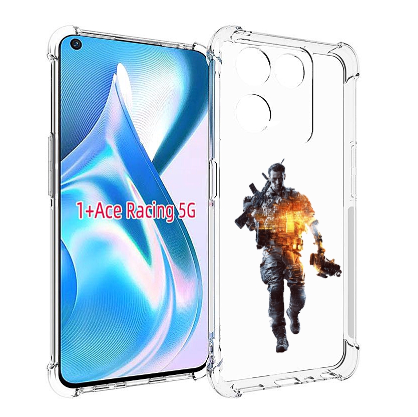 

Чехол MyPads Battlefield-4 мужской для OnePlus Ace Racing, Прозрачный, Tocco