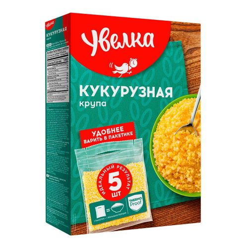 

Крупа Увелка кукурузная в варочных пакетиках 80 г х 5 шт, 6241111