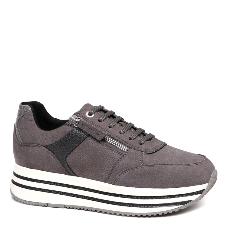 

Кроссовки женские GEOX D36QHA серые 38 EU, Серый, D36QHA