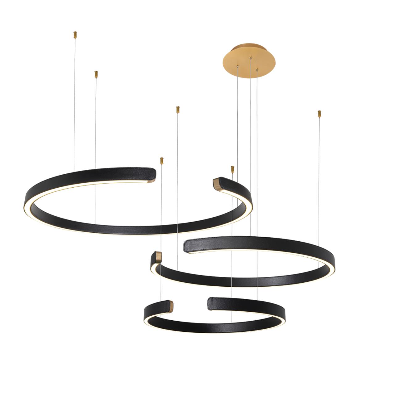 фото Светильник подвесной loft it ring, 10025/3 black, 108w, led