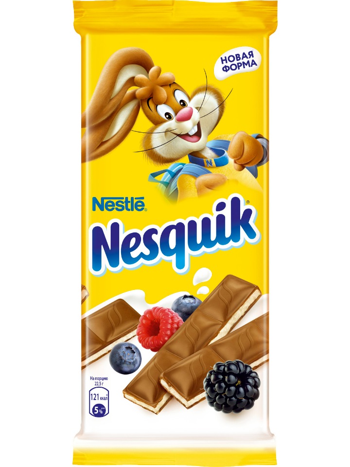 NESQUIK Молочный шоколад с молочной начинкой и ягодами