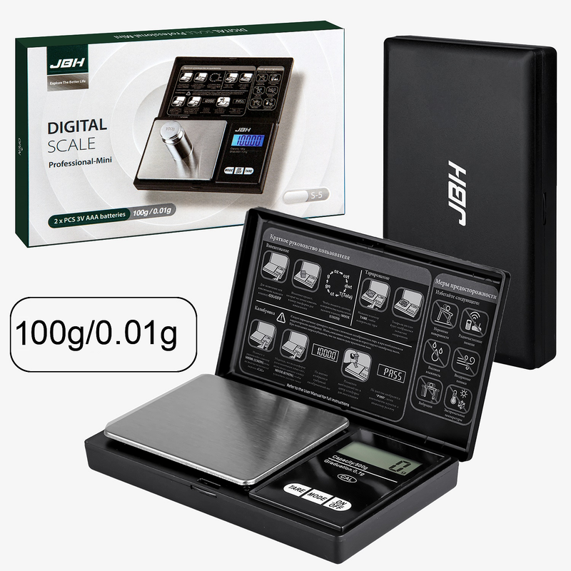 

Весы торговые JBH S5 100/0.1 черный, S5 100/0.1