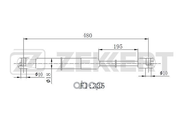 

Пружина Газовая Багажника Kia Picanto 04- Zekkert gf-2518, GF2518
