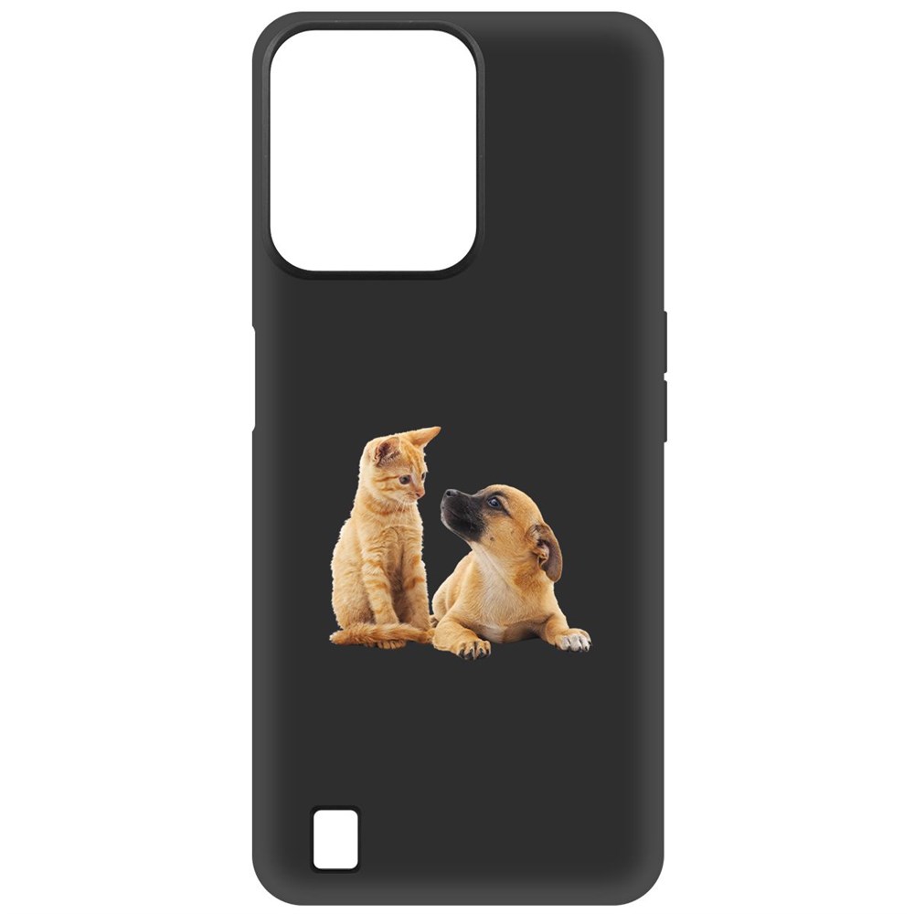 

Чехол-накладка Krutoff Soft Case Лучшие друзья для Realme C31 черный