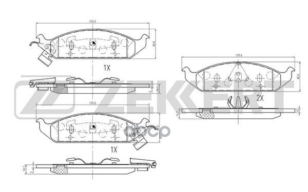 

Колодки Торм. Диск. Передн. Chrysler Cirrus Ii 94- Stratus (Ja Jx) 95- Dodge Stratus 95-, BS2427