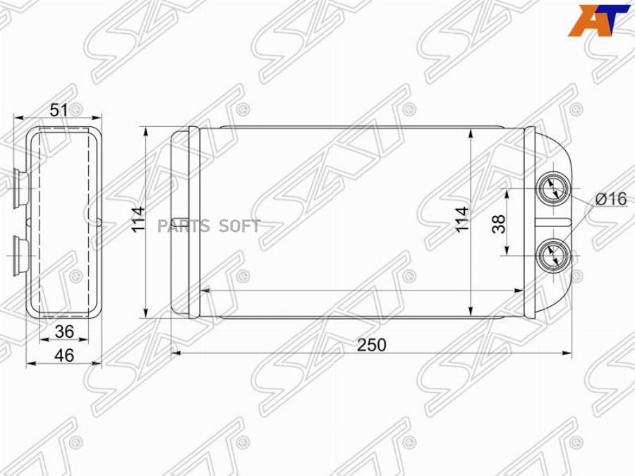 

Радиатор Отопителя Салона Honda Civic/Partner 95-01/Cr-V Rd1 99-01 Sat арт. ST-HD07-395-0