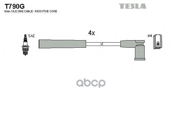 

Провода Зажигания TESLA арт. T790G, T790G