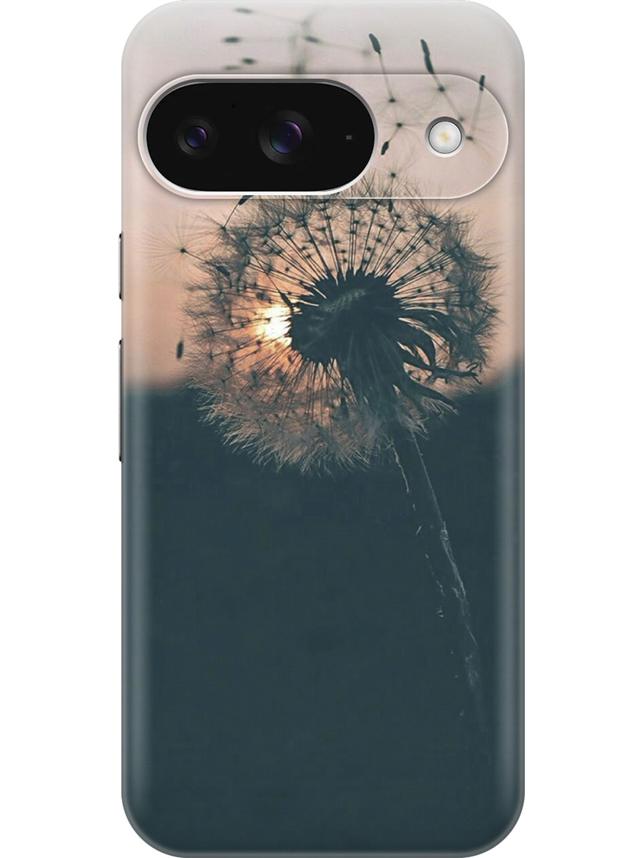 

Силиконовый чехол на Google Pixel 9 с принтом "Одуванчик на закате", Прозрачный;серый;черный, 784809722
