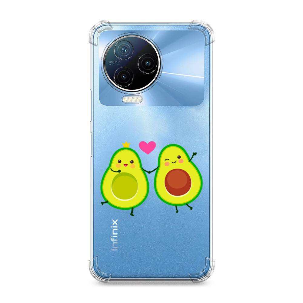 

Чехол Awog на Infinix Note 12 Pro 4G/ Note 12 (2023) "Авокадо любят", Зеленый;коричневый;розовый, 3102251-1