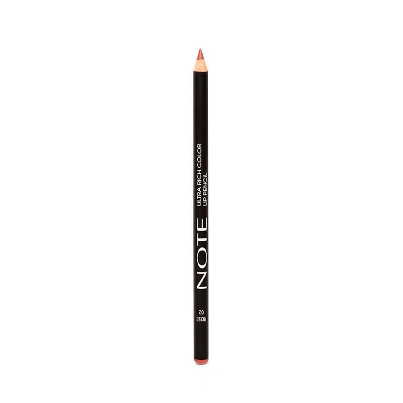 Купить Карандаш для губ Note Ultra Rich Color Lip Pencil насыщенного цвета 02 Rose 1, 1 г