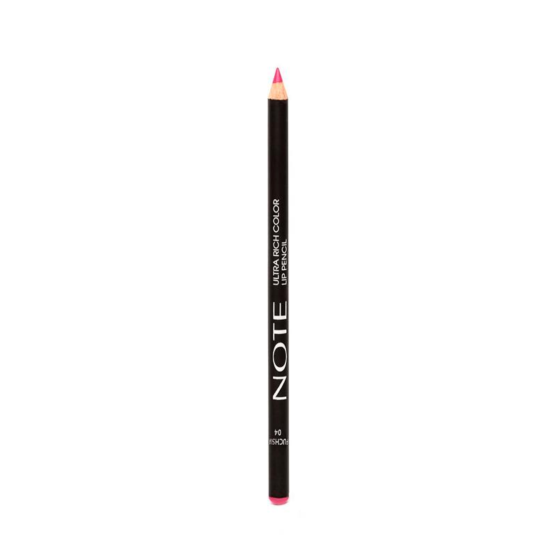 

Карандаш для губ Note Ultra Rich Color Lip Pencil насыщенного цвета 04 Fuchsia 1,1 г