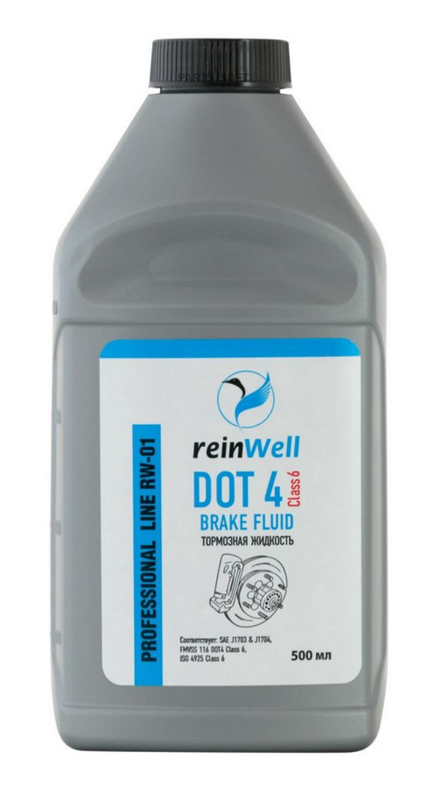 Тормозная жидкость ReinWell 3295 DOT-4