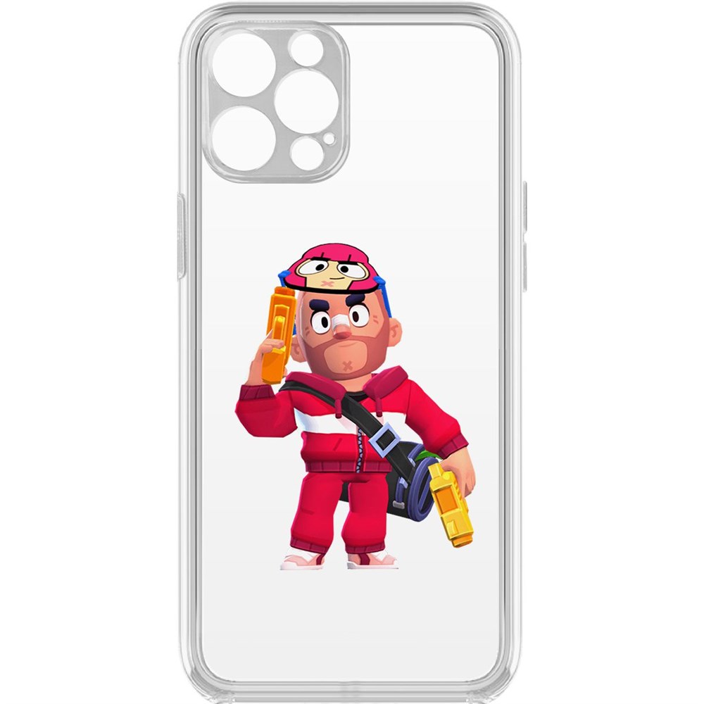 

Чехол-накладка Brawl Stars-Красавчик Кольт для iPhone 12 Pro с защитой камеры