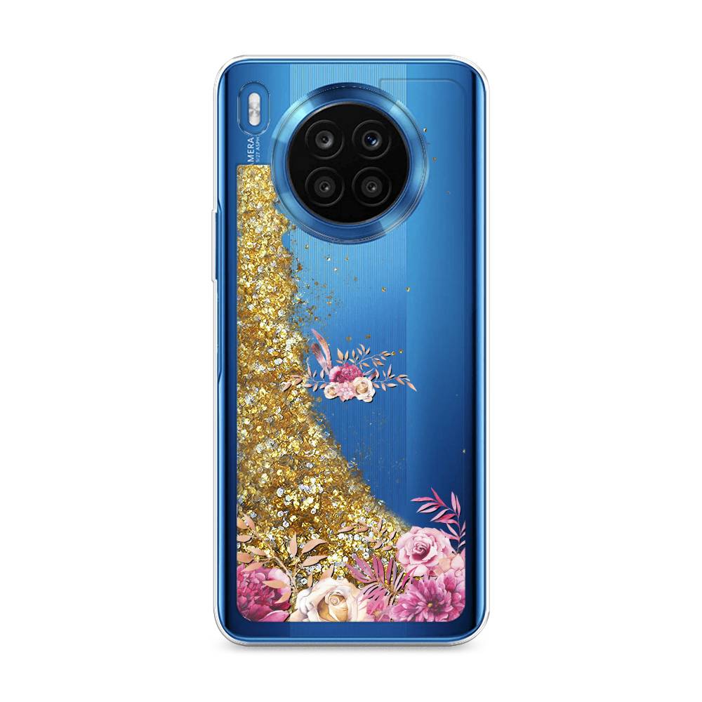 

Чехол Awog на Honor 50 Lite "Нежные розовые цветы", Бежевый, 6106490-1
