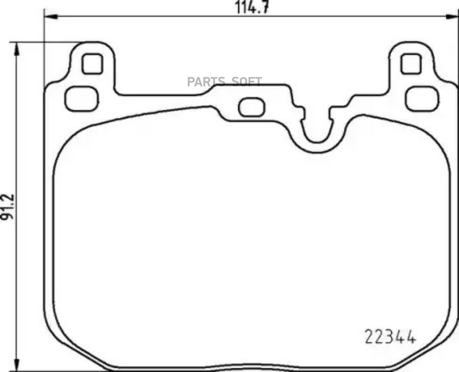 

Колодки дисковые передние BMW MINI MINI/Clabman 14> P06097