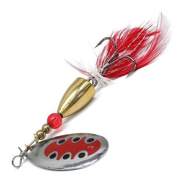 

Блесна вращающаяся Namazu Unwin, вес 10 г., цвет 05, Серебристый;золотистый;красный;черный