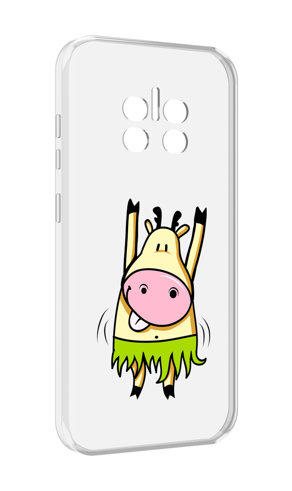 

Чехол MyPads Веселая корова для Doogee V11, Прозрачный, Tocco