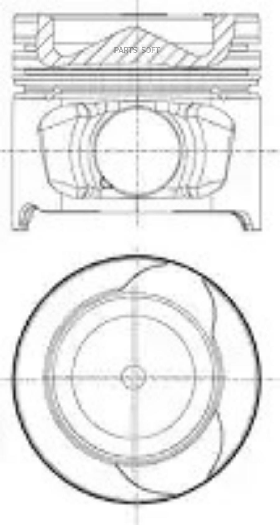 87-123407-30_поршень с кольцами +0.5 Renault Kangoo 1.5 08>