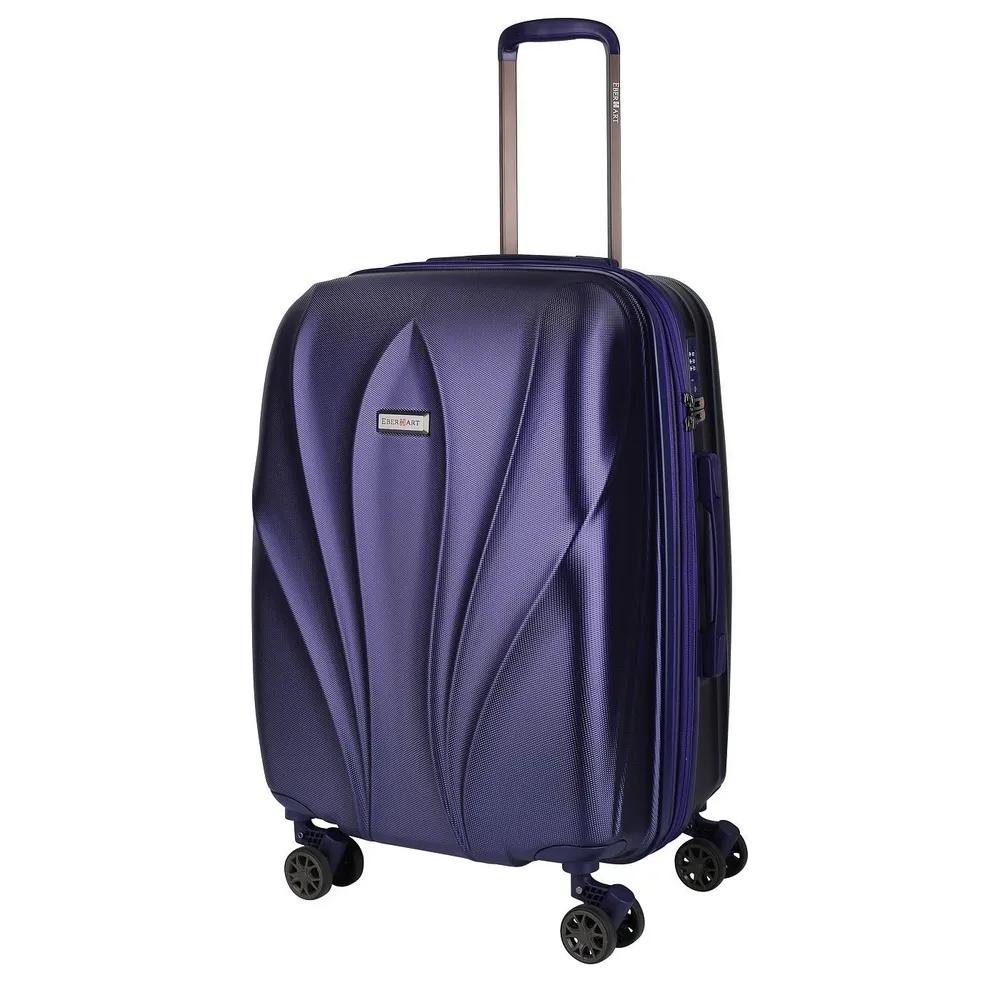 Чемодан унисекс Eberhart Lotus purple blue, 68x46x31 см фиолетовый, размер M