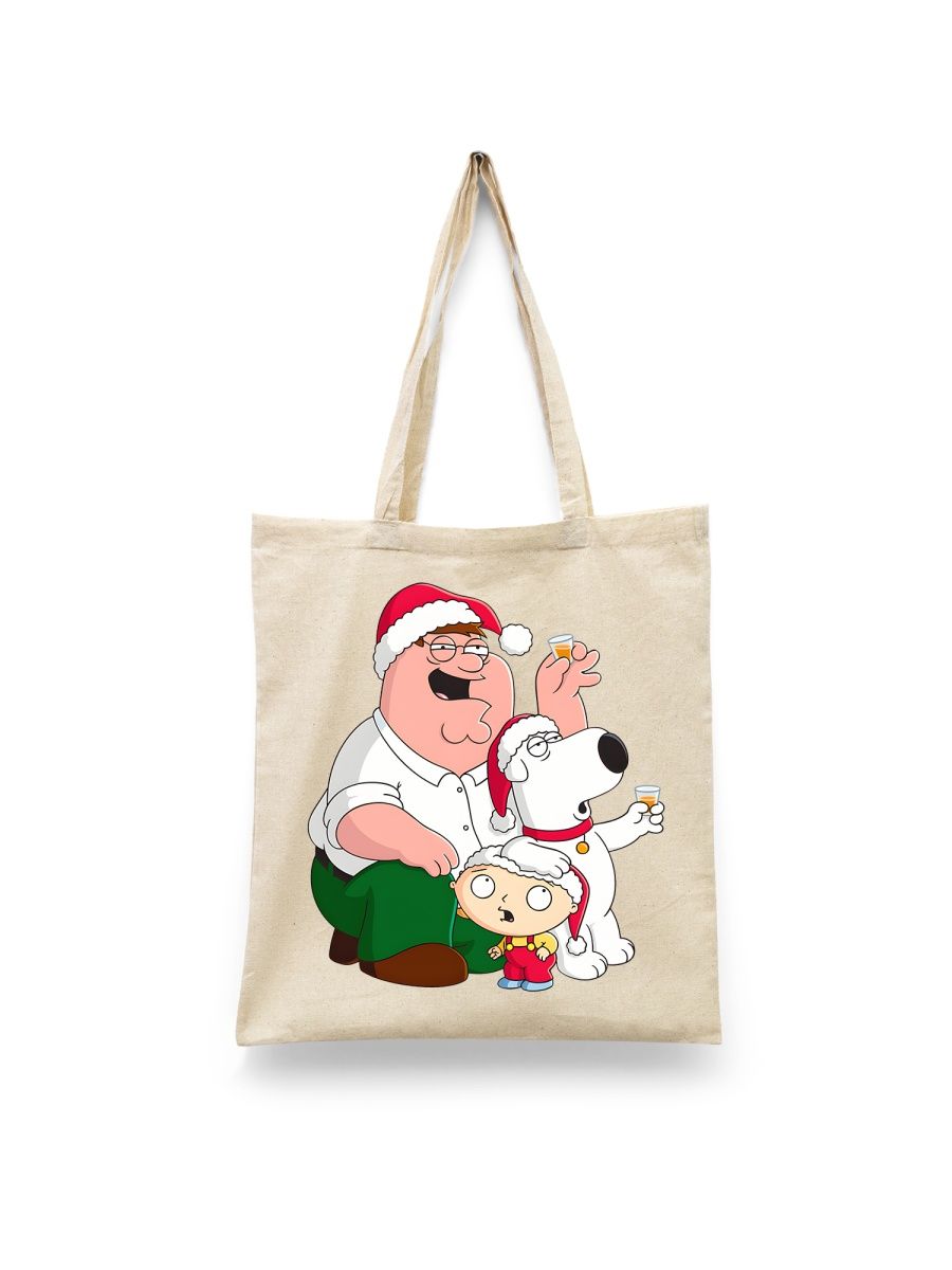 

Шоппер унисекс Каждому Своё Гриффины/Family Guy/Мультсериал MUGR13, белый, Гриффины/Family Guy/Мультсериал MUGR13