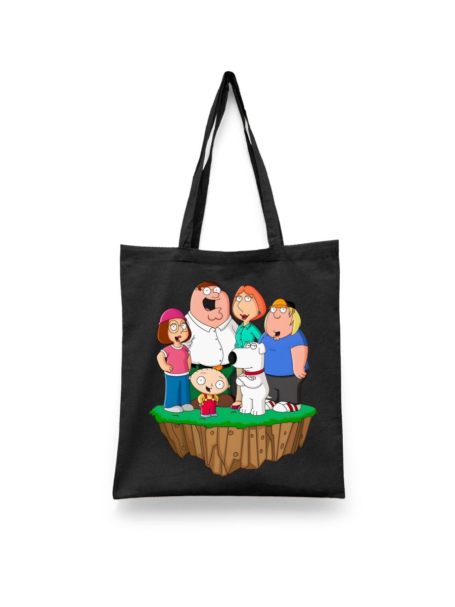 

Шоппер унисекс Каждому Своё Гриффины/Family Guy/Мультсериал MUGR12, черный, Гриффины/Family Guy/Мультсериал MUGR12