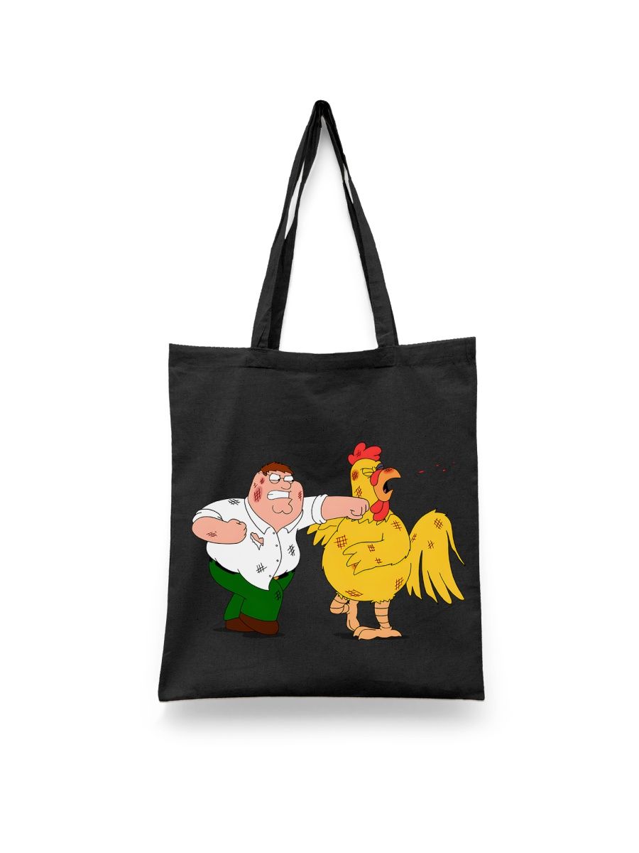 

Шоппер унисекс Каждому Своё Гриффины/Family Guy/Мультсериал MUGR11, черный, Гриффины/Family Guy/Мультсериал MUGR11