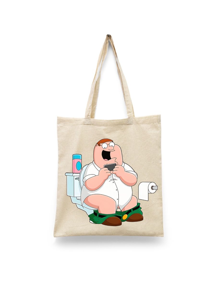 

Шоппер унисекс Каждому Своё Гриффины/Family Guy/Мультсериал MUGR10, белый, Гриффины/Family Guy/Мультсериал MUGR10