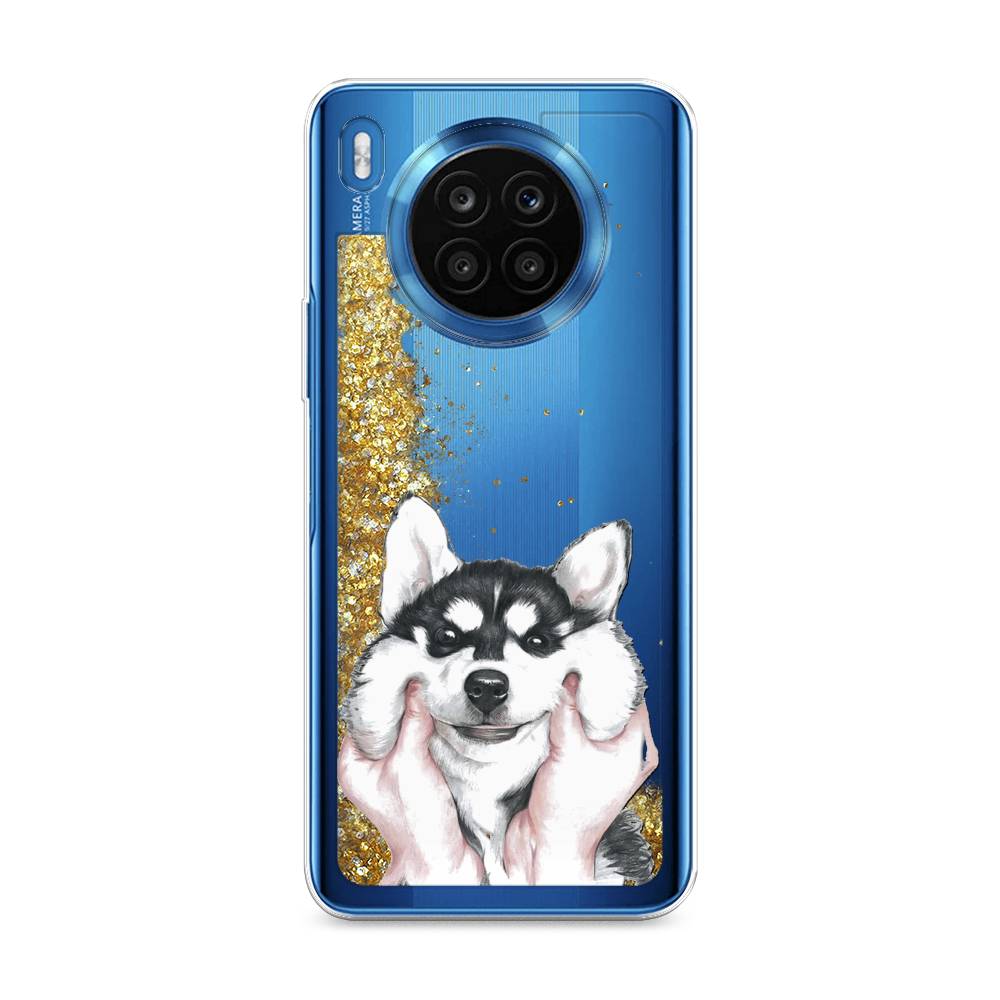 

Чехол Awog на Honor 50 Lite "Щечки хаски", Серый, 6106490-1