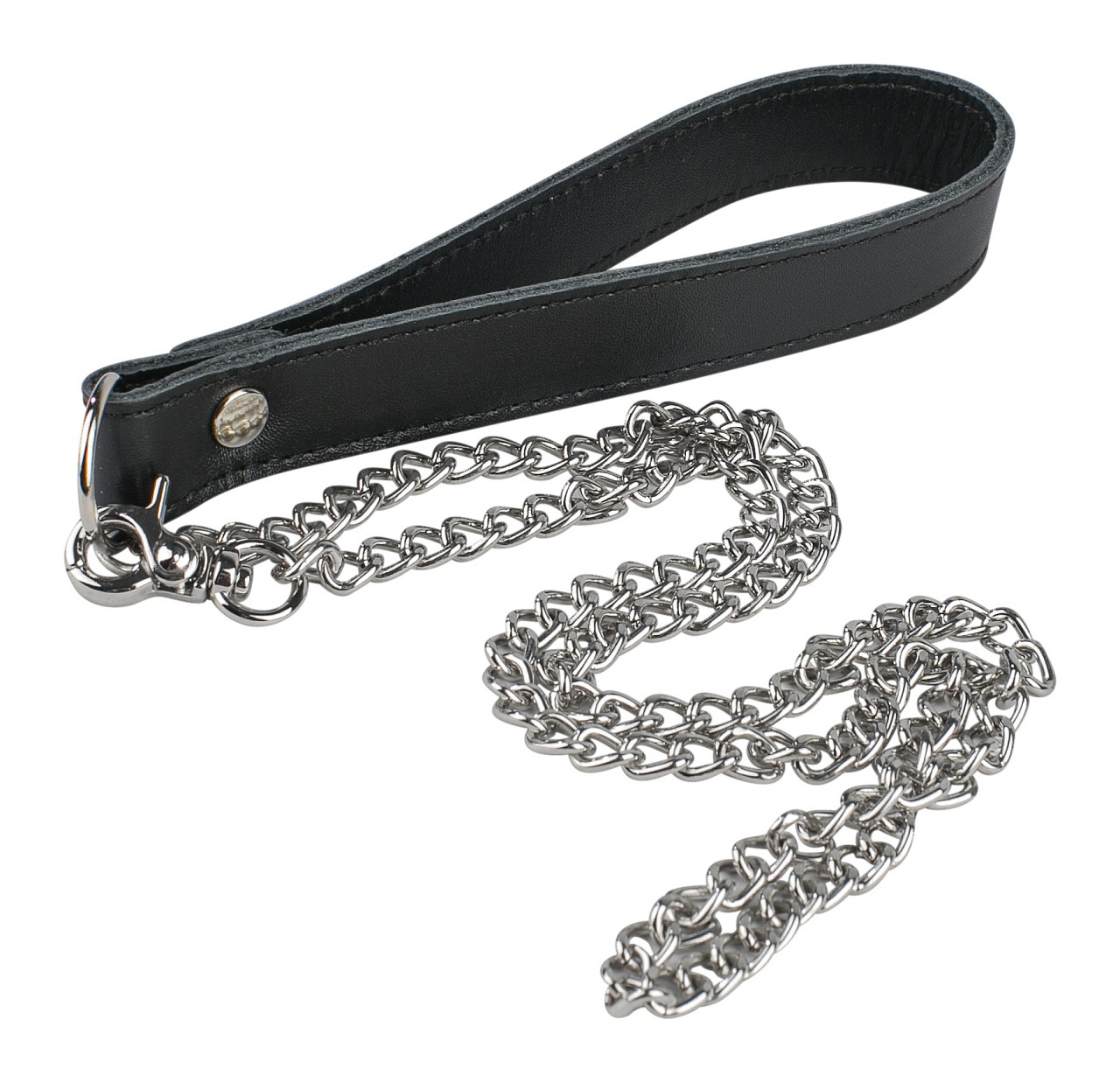 Поводок Fire Horse БДСМ, кожаный, 005-005к, черный