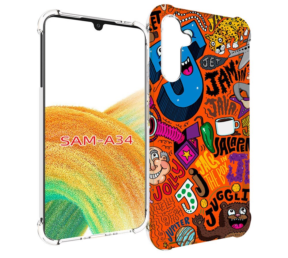 

Чехол MyPads funky-decor для Samsung Galaxy A34, Tocco