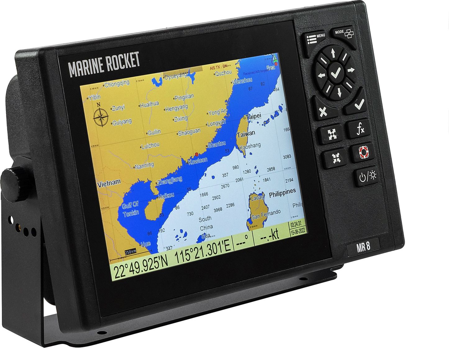 

Картплоттер морской 8X c AIS, Marine Rocket 4620136019743, Черный, 8Х