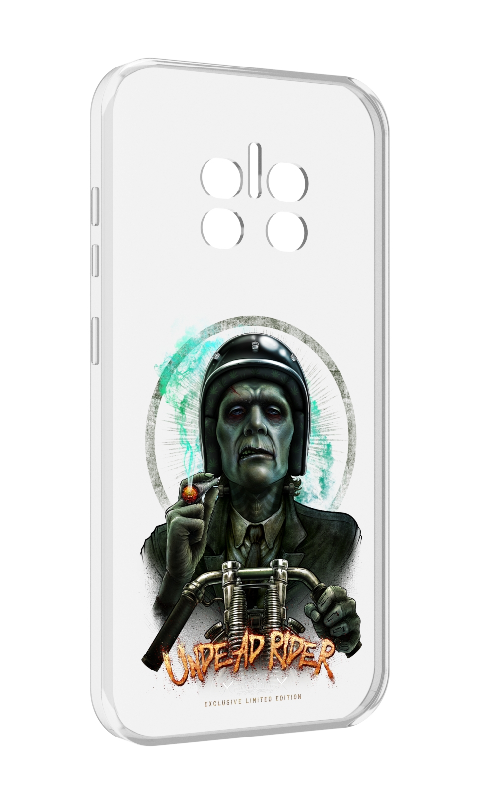 

Чехол MyPads зеленый мужчина с сигаретой на мотоцикле для Doogee V11, Прозрачный, Tocco