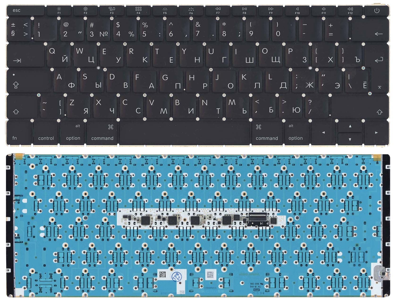 

Клавиатура для ноутбука Apple MacBook 12" A1534 Early 2015 Big Enter черная
