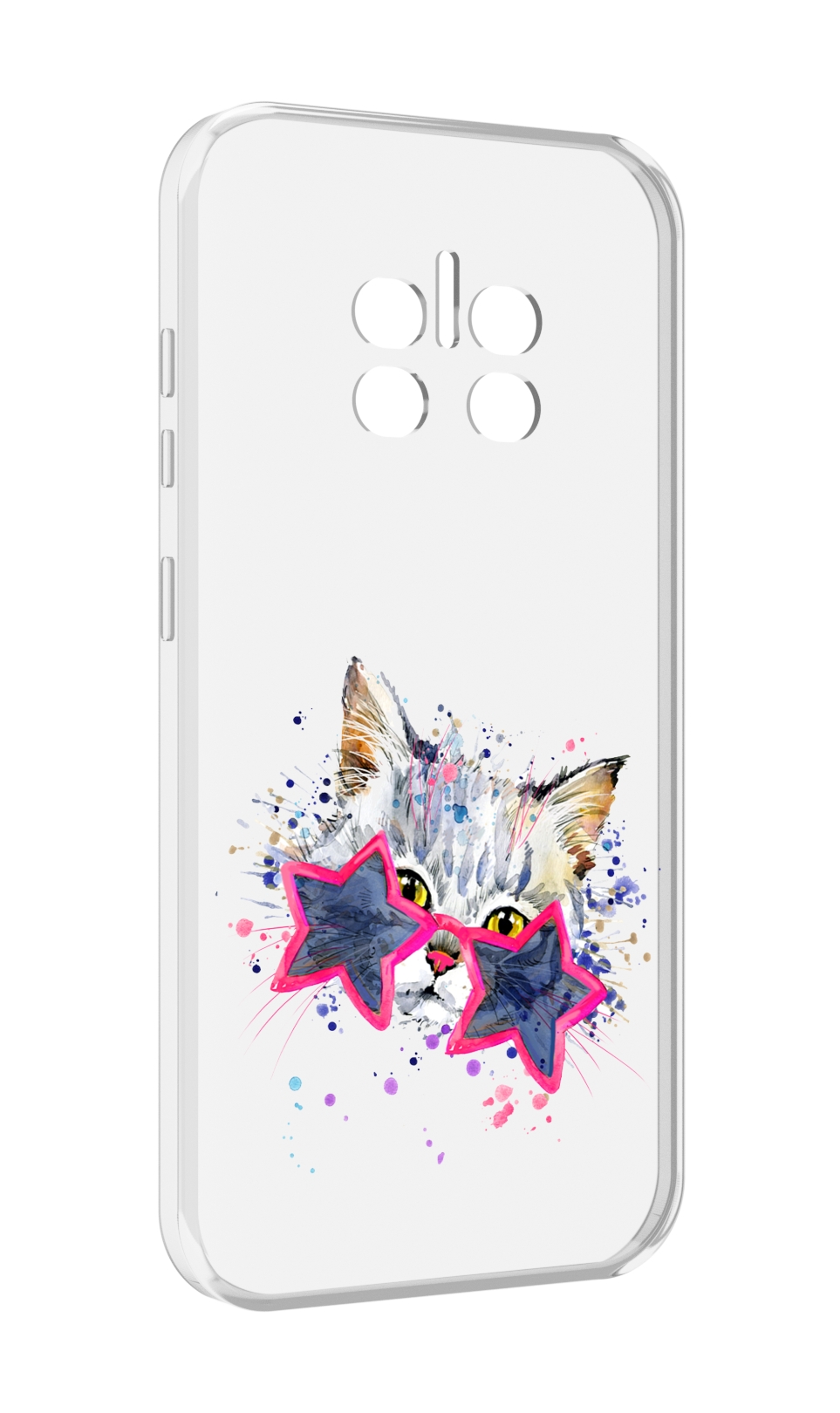 

Чехол MyPads звездные очки для Doogee V11, Прозрачный, Tocco