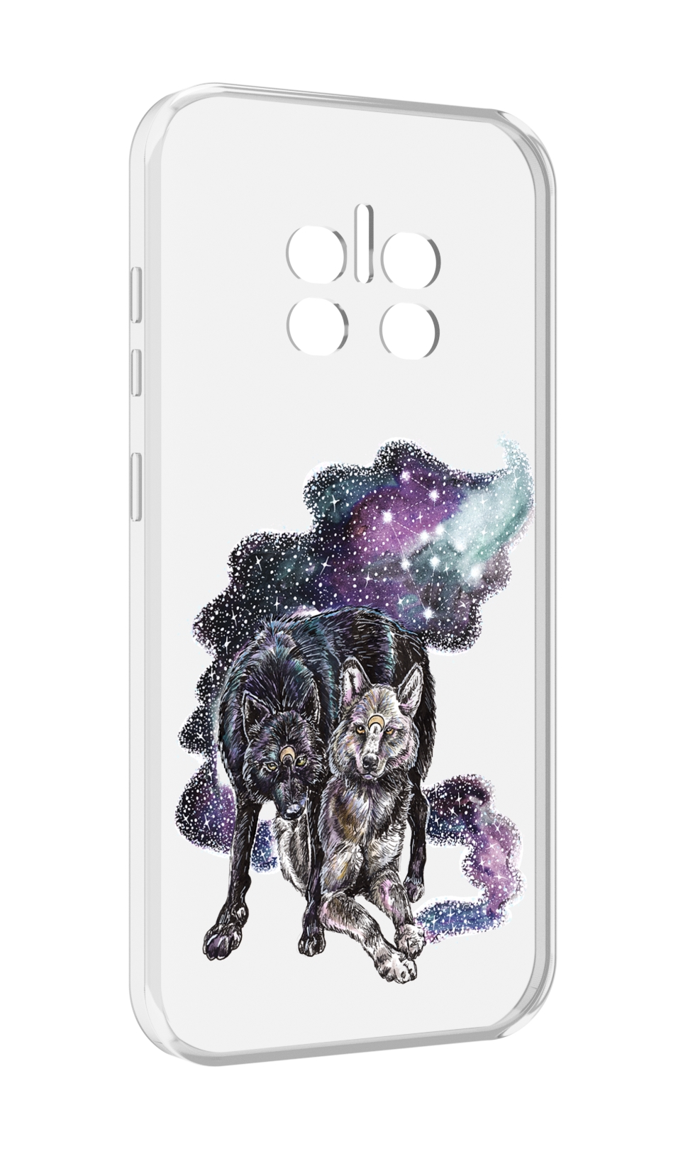 

Чехол MyPads звездные волки для Doogee V11, Прозрачный, Tocco