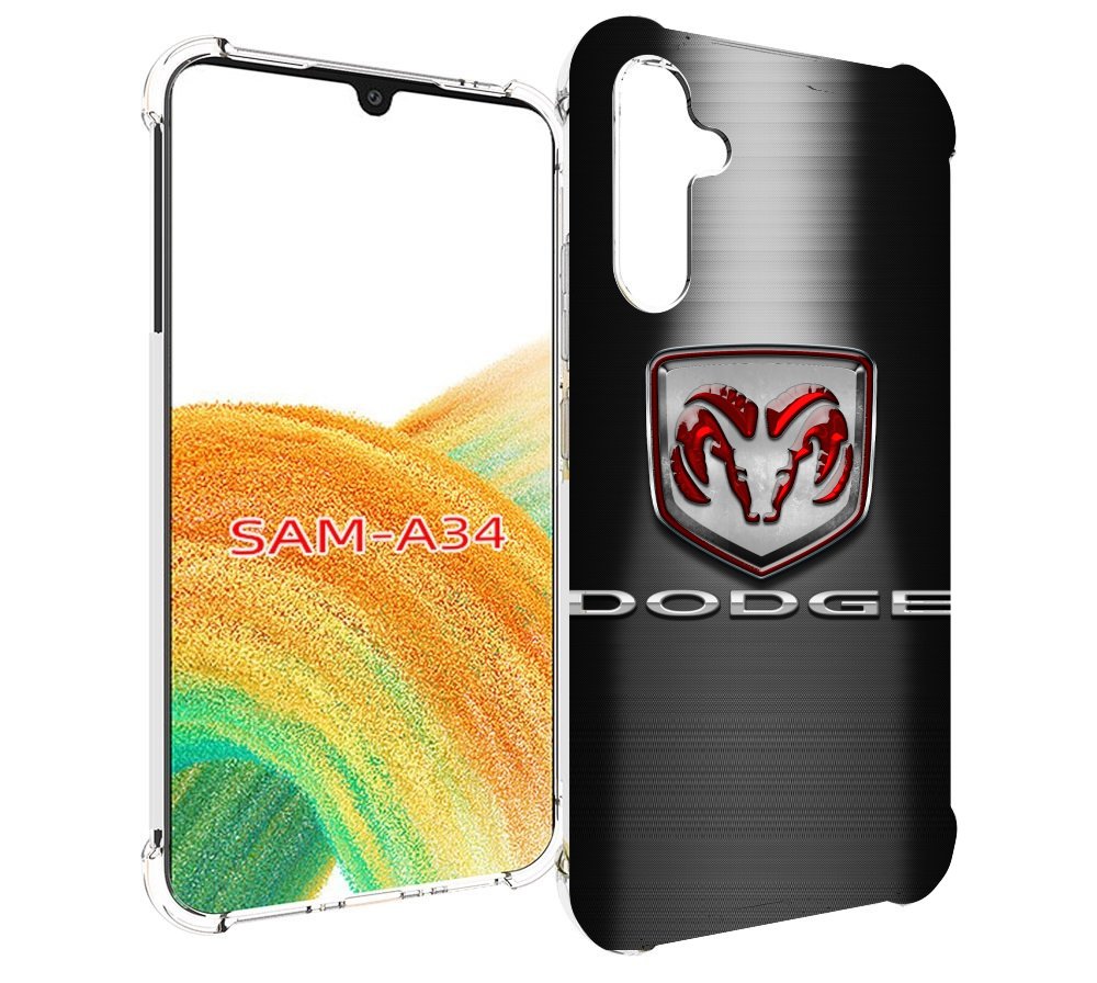 

Чехол MyPads dodge додж 1 мужской для Samsung Galaxy A34, Tocco