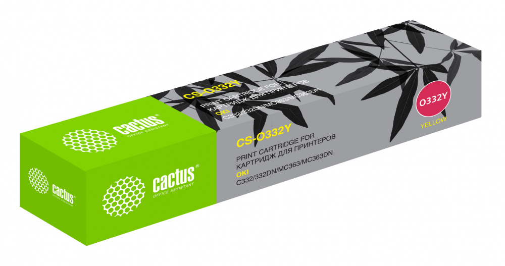 

Картридж CACTUS 46508733 Yellow для принтера Oki, Желтый, 46508733 Yellow