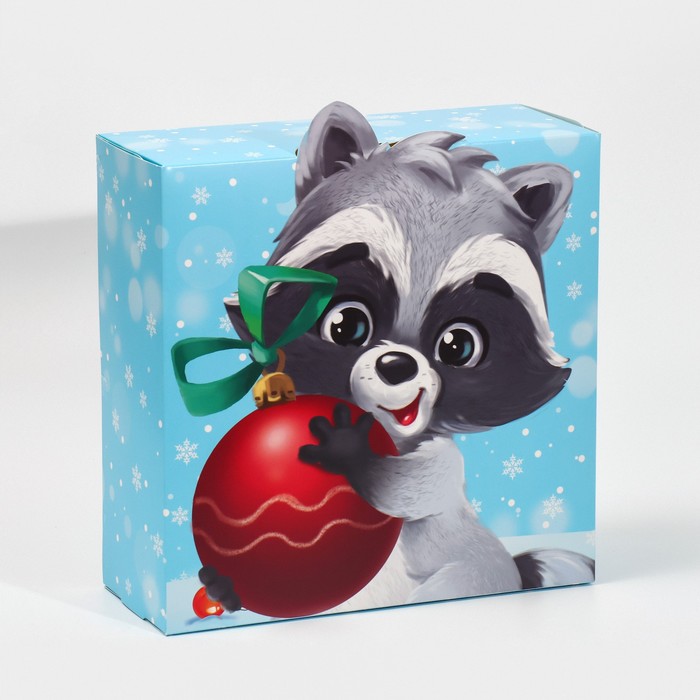 

Коробка складная Енотик, 25 х 25 х 10 см, Разноцветный