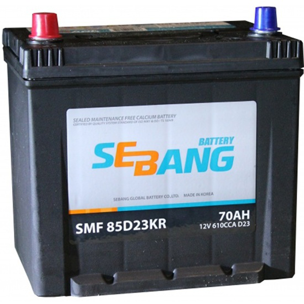 фото Аккумулятор sebang smf 70 а/ч прямая l+ 232x175x225 en610 а