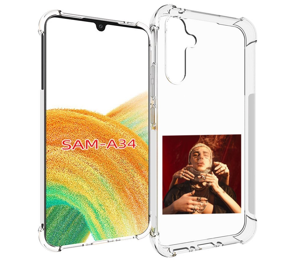 

Чехол MyPads Slime face для Samsung Galaxy A34, Tocco