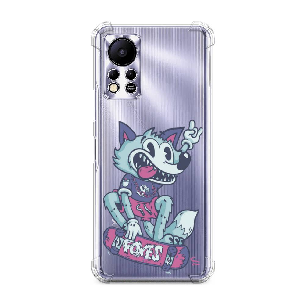 

Чехол Awog на Infinix Hot 11s "Foxes", Голубой;фиолетовый, 3100951-1