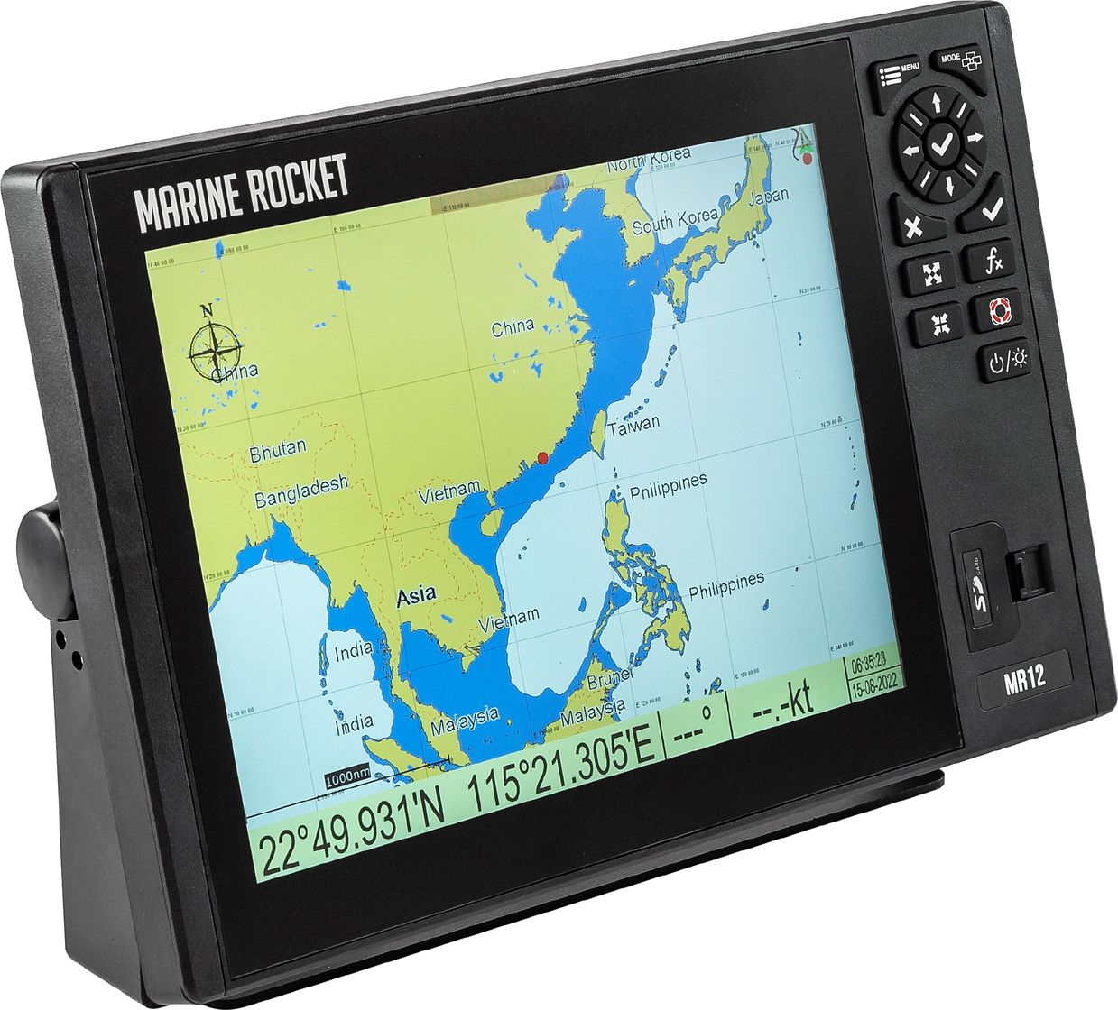 

Картплоттер морской 12C, Marine Rocket 4620136019736, Черный, 12C